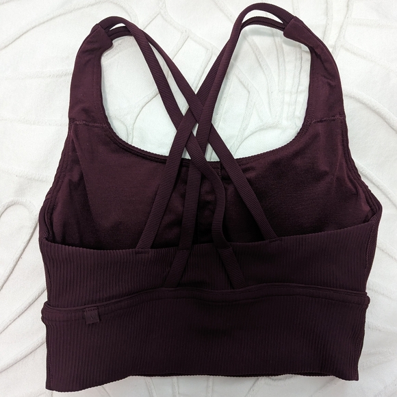 Lululemon Cassis Energy Longline Ribbed Bra - Picture 5 of 6